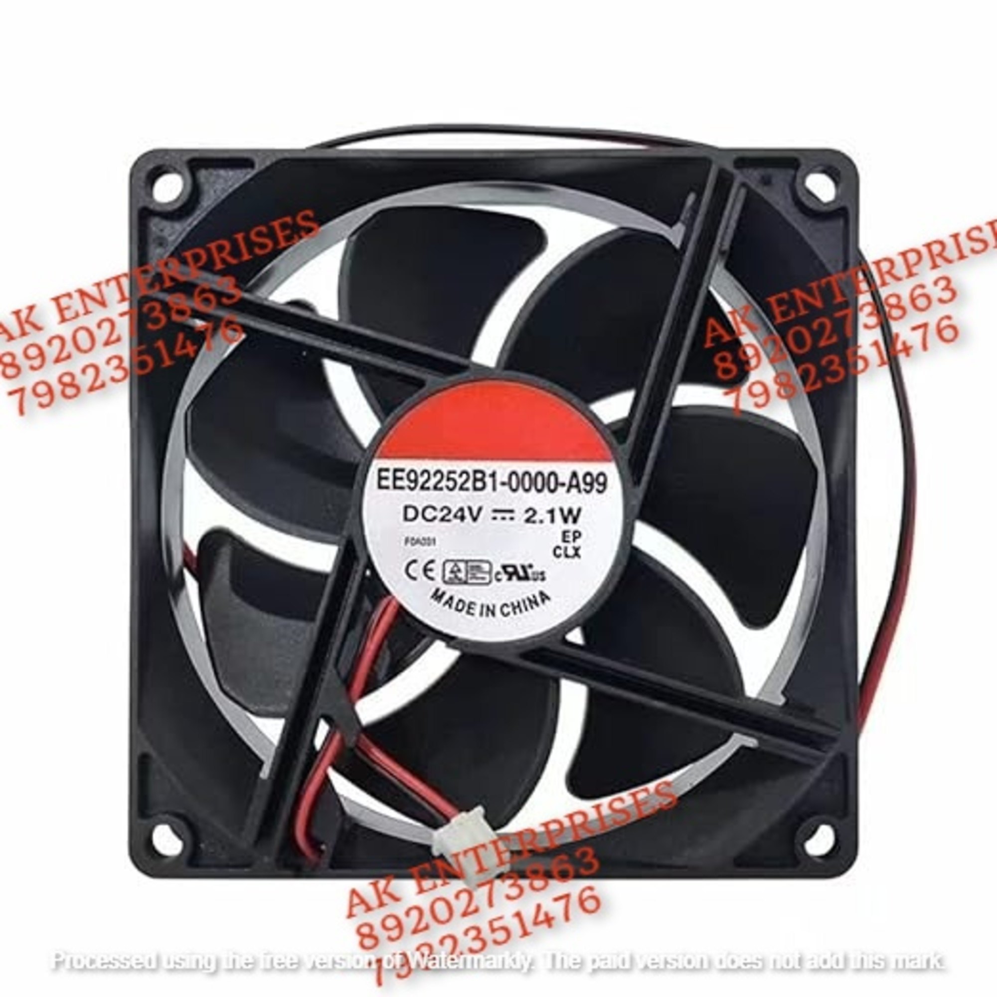 SUNON EE92252B1-0000-A99 Axial Fan 24V-2.1W DC Brushless Air Cooling Fan 3000 RPM 92 * 92 * 25mm 2Wire