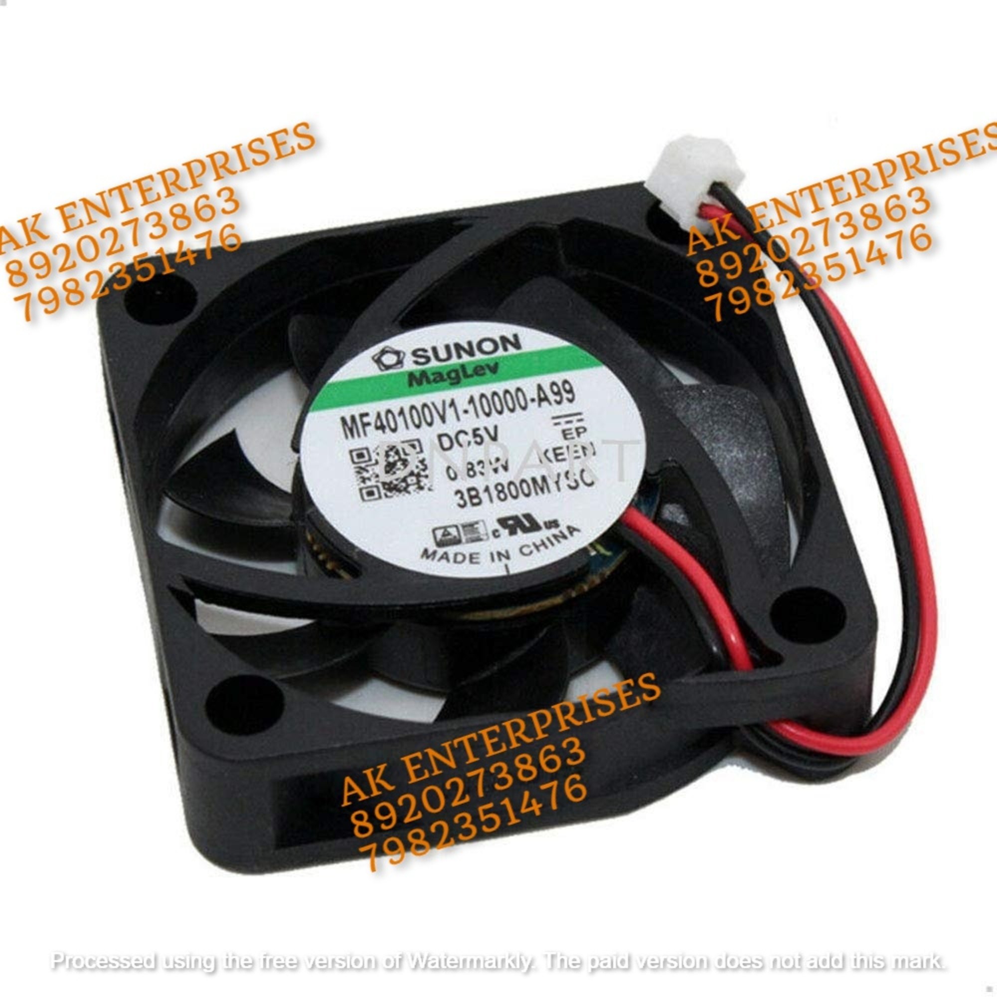 SUNON MF40100V1-10000-A99 5V-0.83W DC Brushless Air Cooling Fan 7000 RPM 40 * 40 * 10mm 2Wire