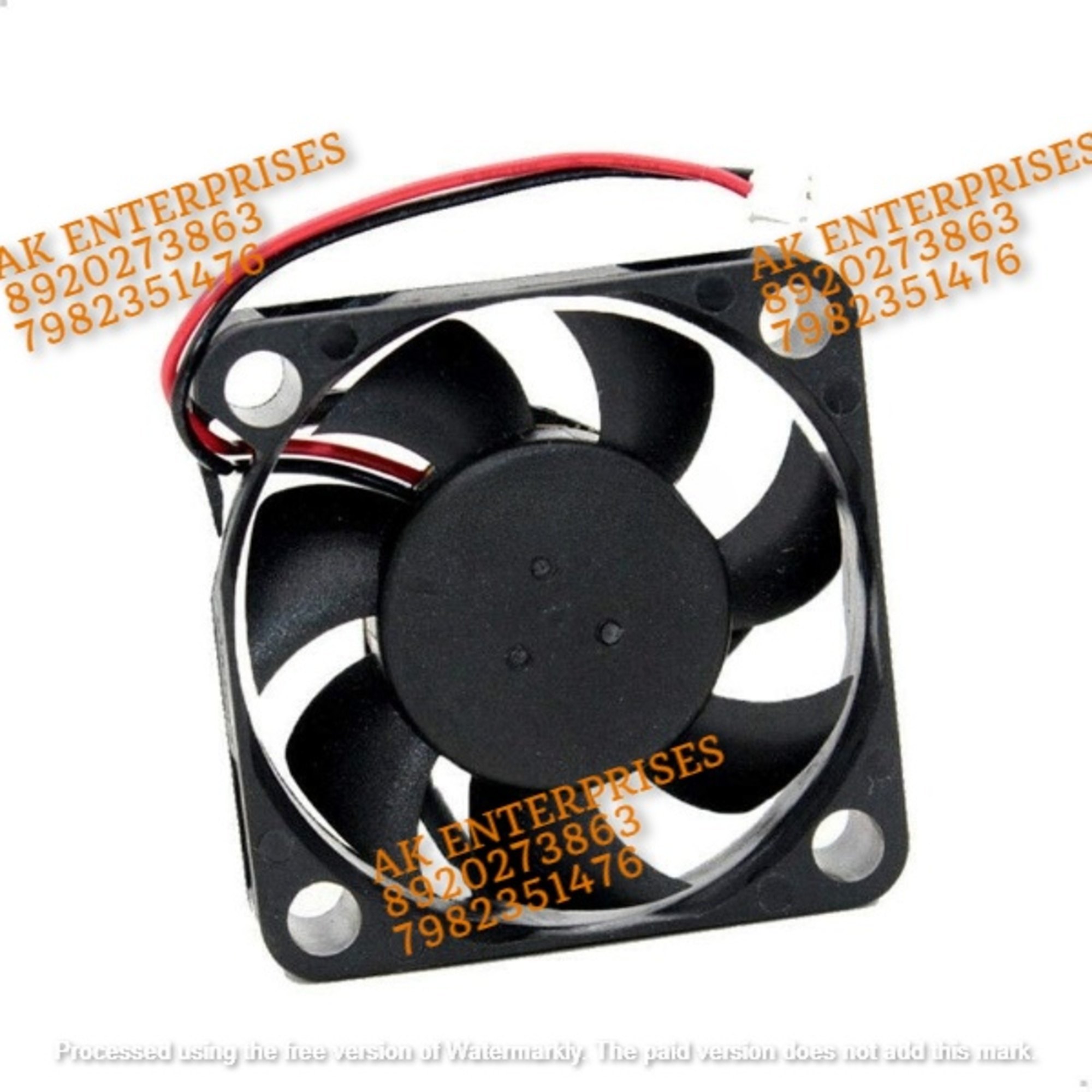 Sunon Dc Brushless Air Cooling Fan - Plastic, 40mm X 40mm X 10mm, Black | 5v, 0.83w, 7000 Rpm, 2-wire Design, Ideal For Small Electronics