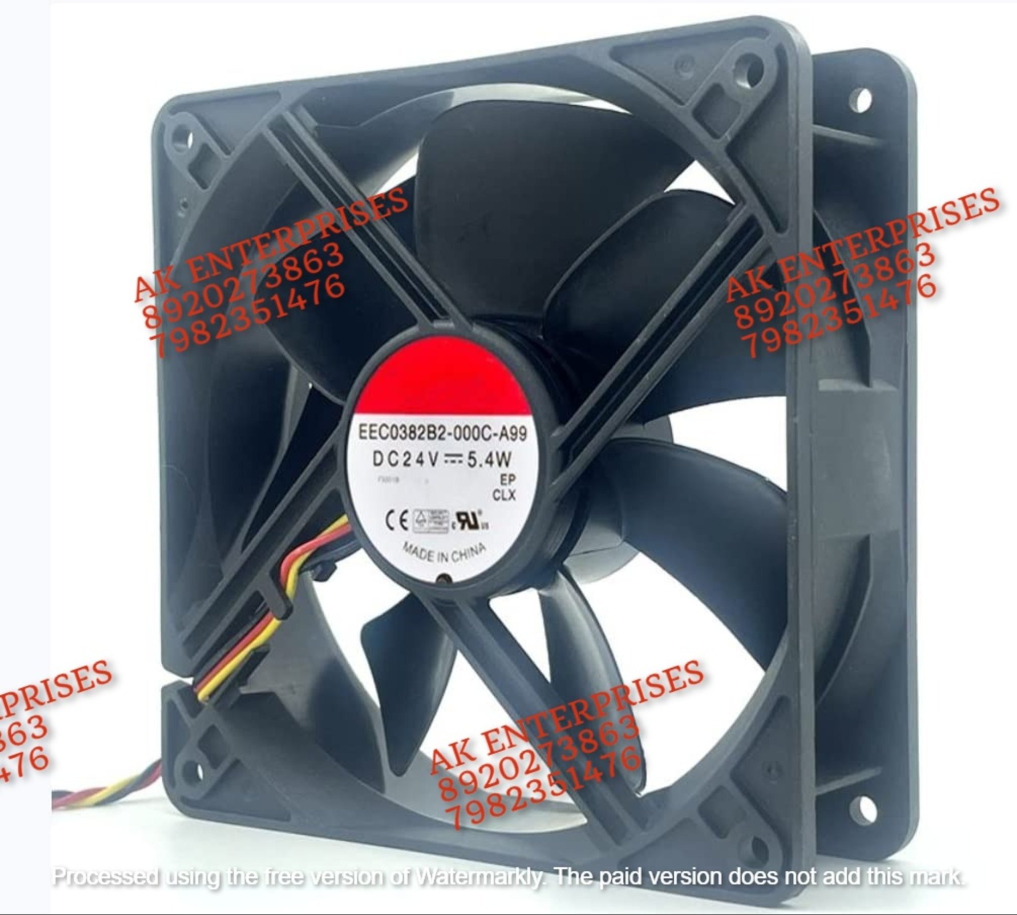 SUNON EEC0382B2-0000-A99 Axial Fan 24V-5.4W DC Brushless Air Cooling fan 2600 RPM 120 * 120 * 38mm 2-Wire