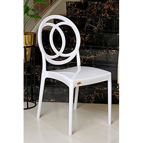 National White Color Plastic Cambridge Chair - Color: Different Available