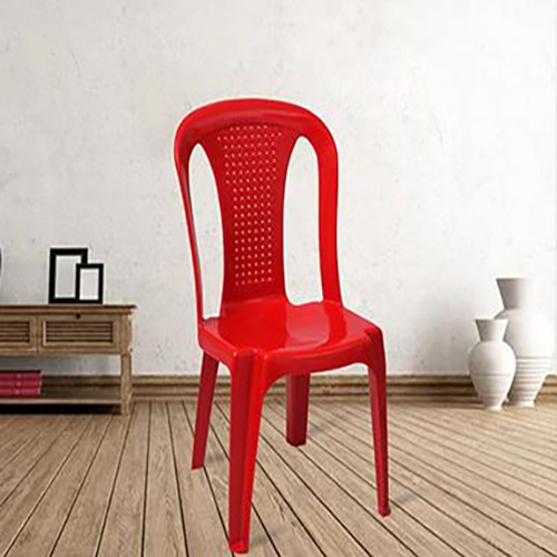 Plastic Red Color ReAlto Chair Without Arm