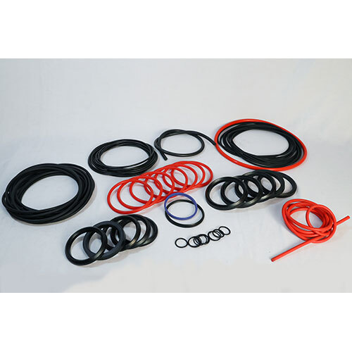 Rubber Oil Seal Rubber O Ring Rubber Cord - Color: Black & Orange