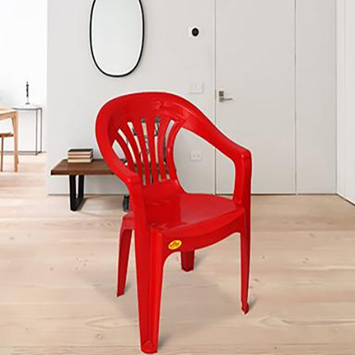 Red Color Floris Plastic Chair - Color: Different Available