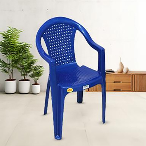 Blue Color Plastic Chair - Color: Different Available