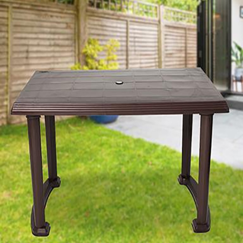 Mat Brown Plastic Dinning Table