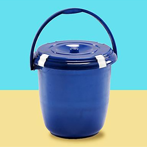 15Ltr Plastic Bucket With Locking Lid - Color: Different Available