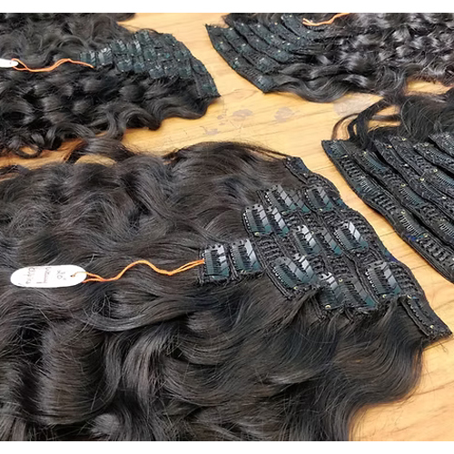 Natural Clip-In Hair Extension - Color: Black