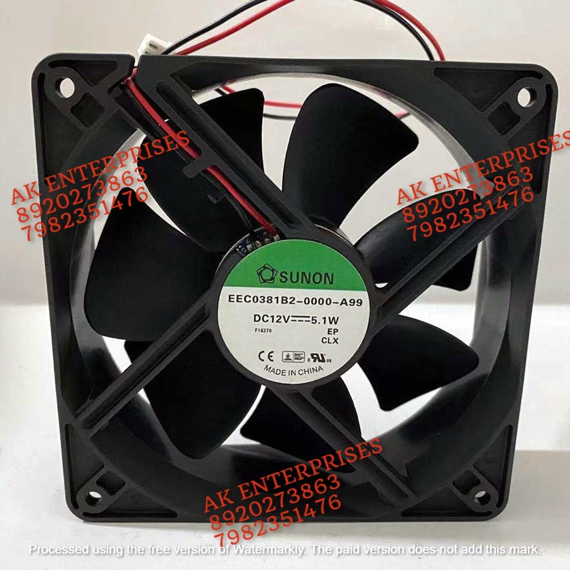 EEC0381B2-0000-A99 DC12V 5.1W 12CM 12038 cooling fan