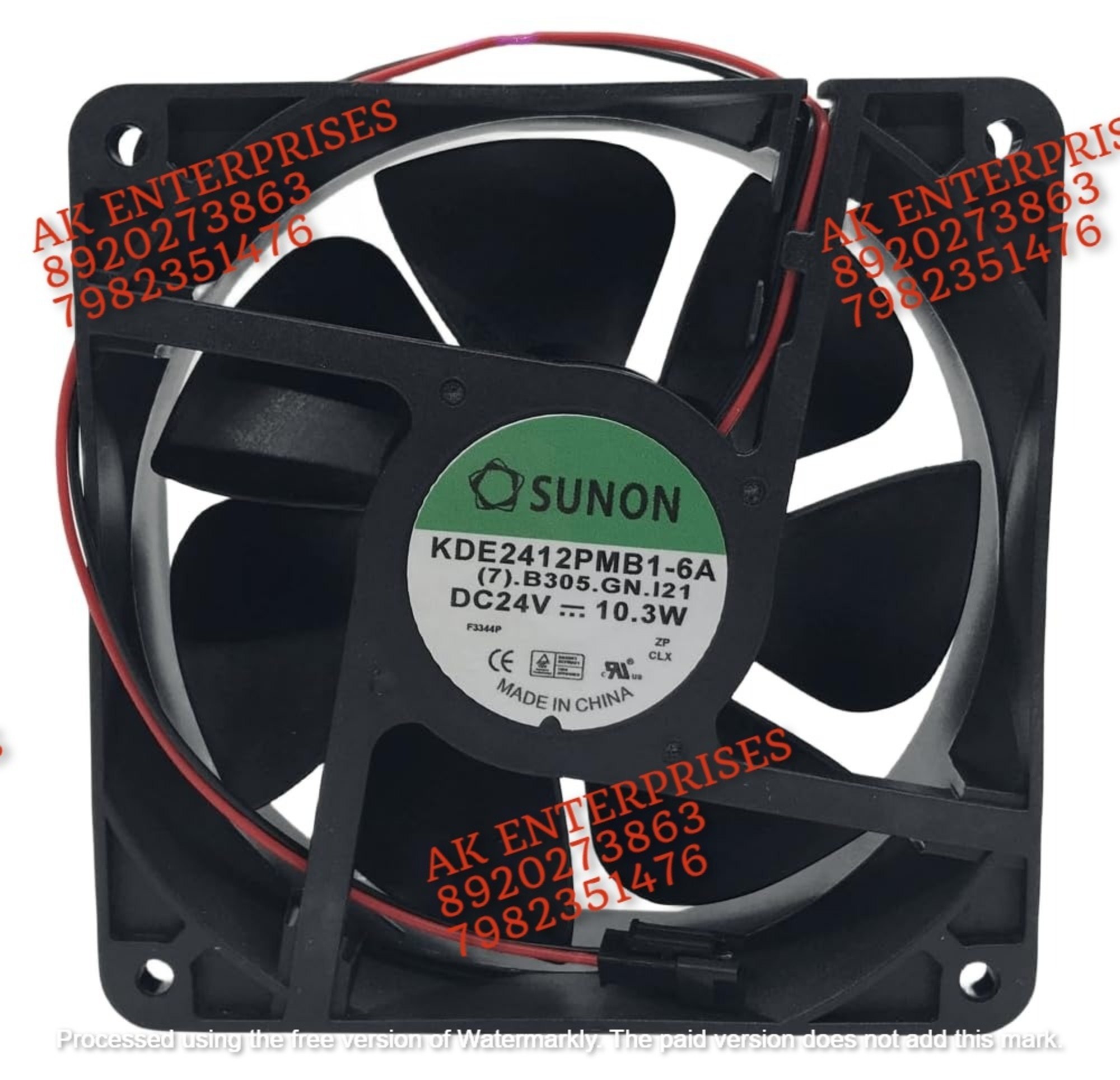 SUNON KDE2412PMB1-6A Axial Fan 24V-10.3W DC Brushless Air Cooling Fan 120 * 120 * 38mm 2Wire