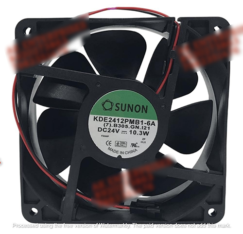 SUNON KDE2412PMB1-6A Axial Fan 24V-10.3W DC Brushless Air Cooling Fan 120 * 120 * 38mm 2Wire