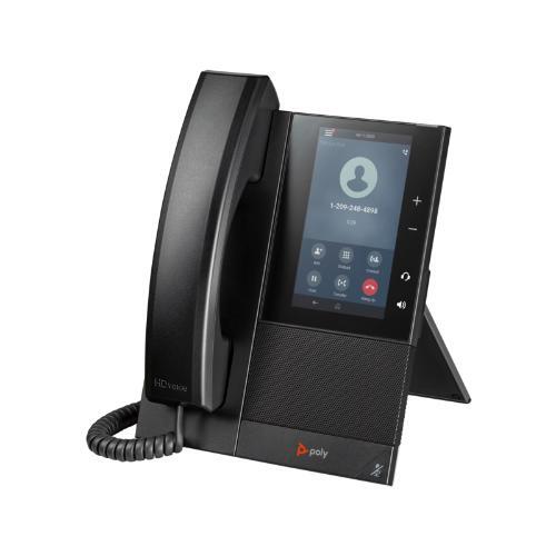 Poly Ccx 500 Business Media Phone - Black, 5-inch Color Touchscreen, Poe-enabled | Native Microsoft Teams Experience, Hd Voice, Bluetooth Connectivity