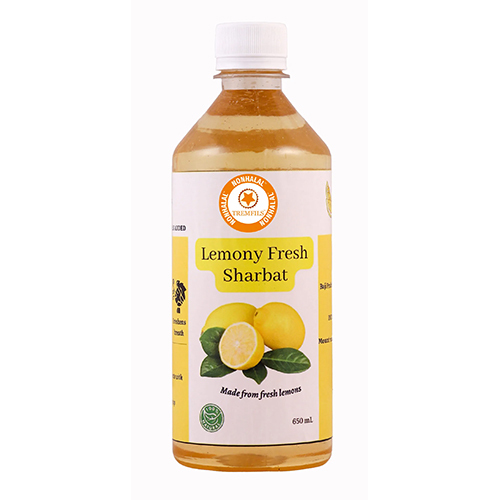 650 Ml Lemony Fresh Sharbat - Alcohol Content (%): Nil