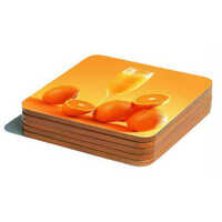 Acrylic-mdf Tea Coaster - Acrylic, Standard Size, Multicolor | Rigid Square Shape, Eye-catching Design For Your Tea Experience