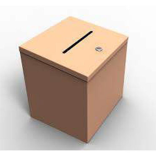 Acrylic-Mdf Drop Box - Color: Brown