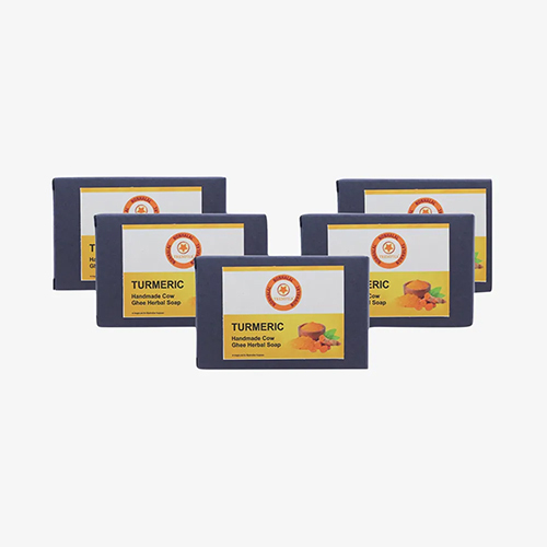 100 Gm Turmeric Cow Ghee Soaps Pack Of 5 - Feature: High Quality