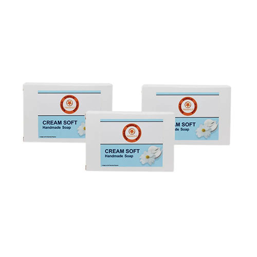 100 Gm Cream Soft Handmade Soap Pack Of 3 - Feature: High Quality