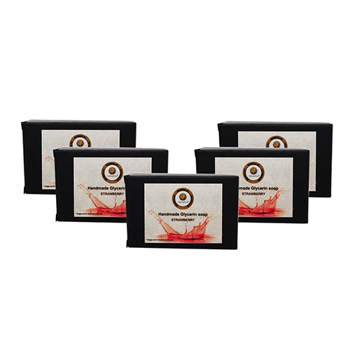 Strawberry Handmade Glycerin Soap Pack Of 5 - Feature: High Quality