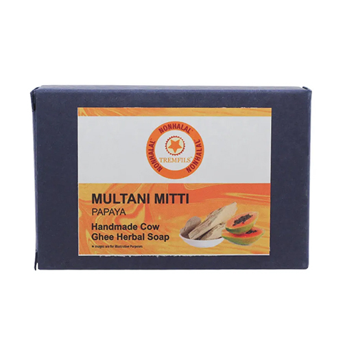 Multani Mitti Papaya Handmade Cow Ghee Herbal Soap - Feature: High Quality