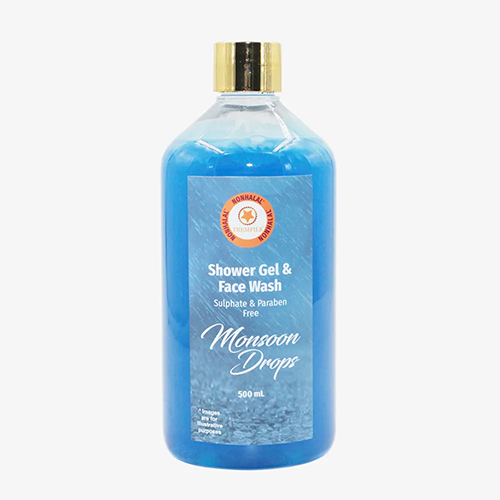 500 Ml Monsoon Drops Shower Gel And Face Wash - Characteristics: 100% Natural