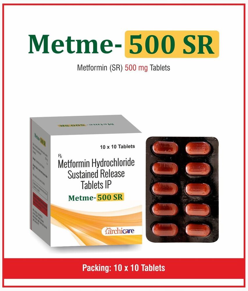 METME-500 SR TABLETS - 500mg Metformin (SR) | Extended Release Formula for Improved Glycemic Control