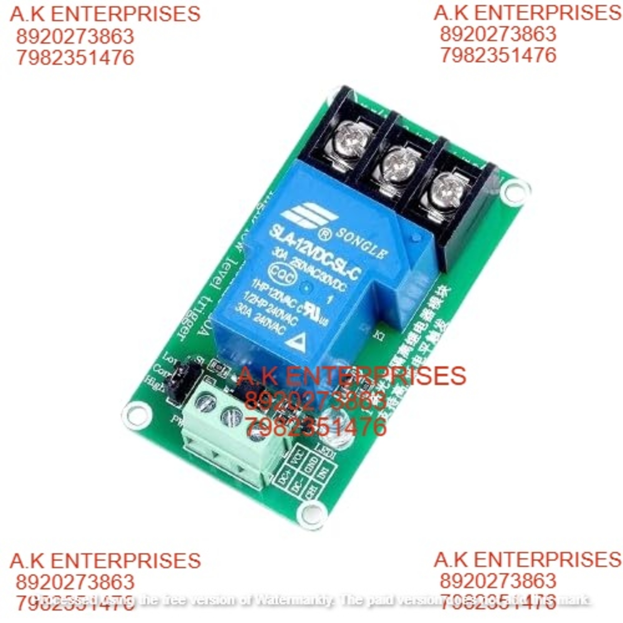 Dc 12v-30a Rf Wireless Remote Control System For Ground Wire Receiver Transmitter 433 Mhz (Black Remote, 1 Channel)