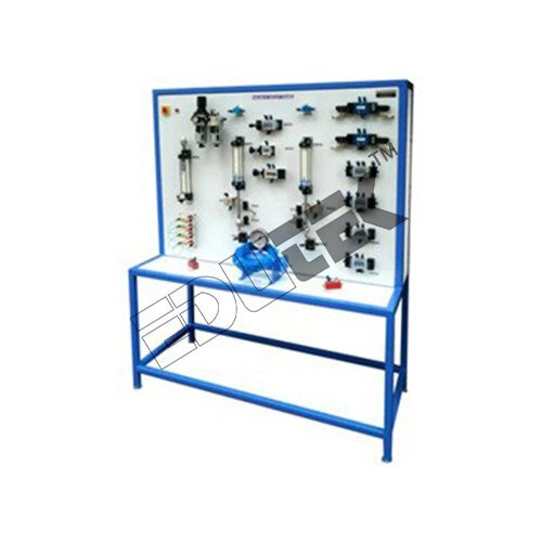 DEMONSTRATION WORKING MODEL OF PNEUMATIC CIRCUIT OF SPEED CONTROL OF DOUBLE ACTING CYLINDER