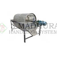 Rotary Sand Screening Machine - Mild Steel, 500mm Dimensions | 6 M3/hr Automatic Operation, Frequency Speed Control, Polished Surface