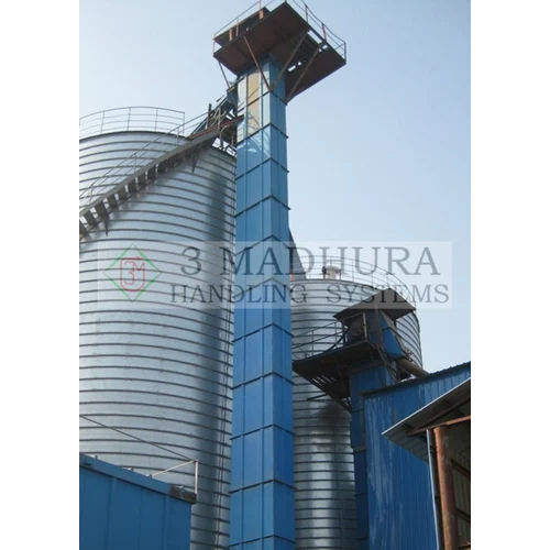 Grain Bucket Elevator Conveyor - Material: Mild Steel