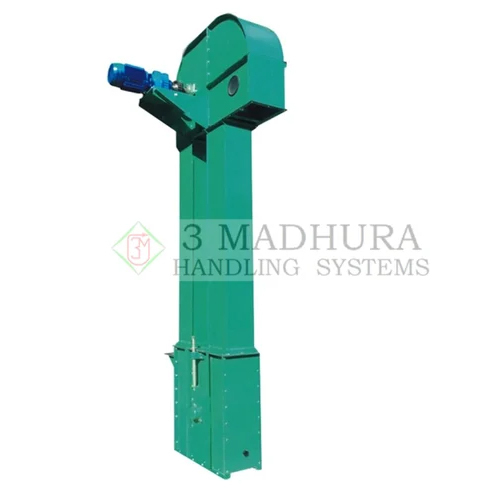 Industrial Bucket Conveyor - Mild Steel, Standard Size | 1 Tonne Load Capacity, Vertical Type, 220 Volt Operation, 1-Year Warranty