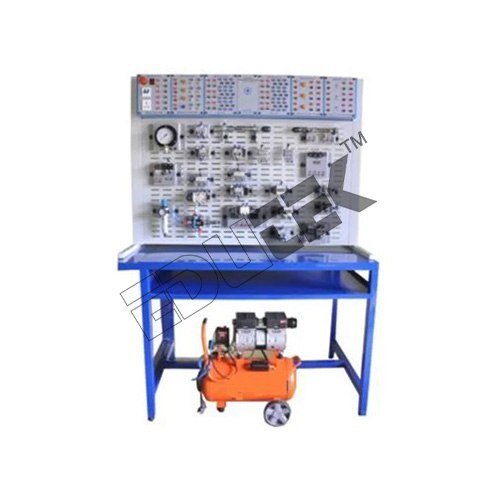 DEMONSTRATION WORKING MODEL OF PNEUMATIC CIRCUIT OF SPEED CONTROL OF PNEUMATIC MOTOR