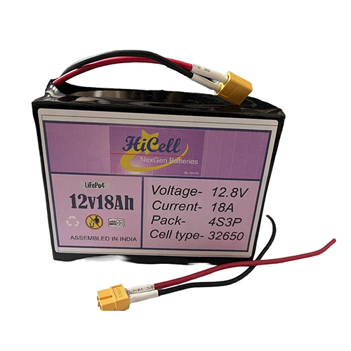 12Volt 18Ah Lithium Phosphate Battery Pack - Battery Capacity: 30 A   50Ah