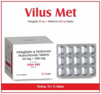 Vilus Met Tablets - Vildagliptin 50mg + Metformin 500mg Tablets | Dual Action Glucose Control For Enhanced Diabetes Management