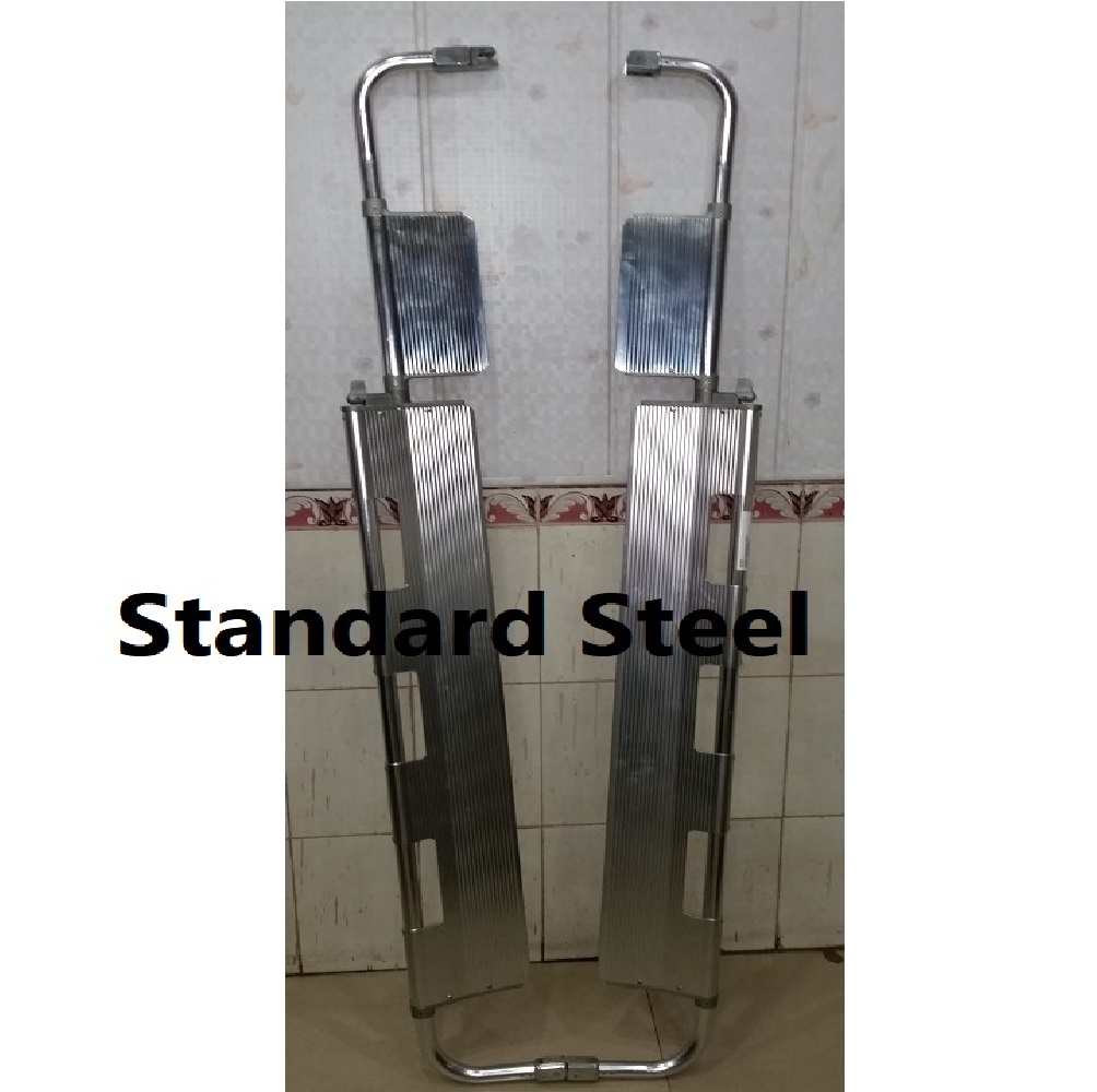 Aluminum Scoop Stretcher - Standard Steel & Aluminium Structure, 168x43x7cm To 224x45x10cm Dimensions, Supports Up To 159kg
