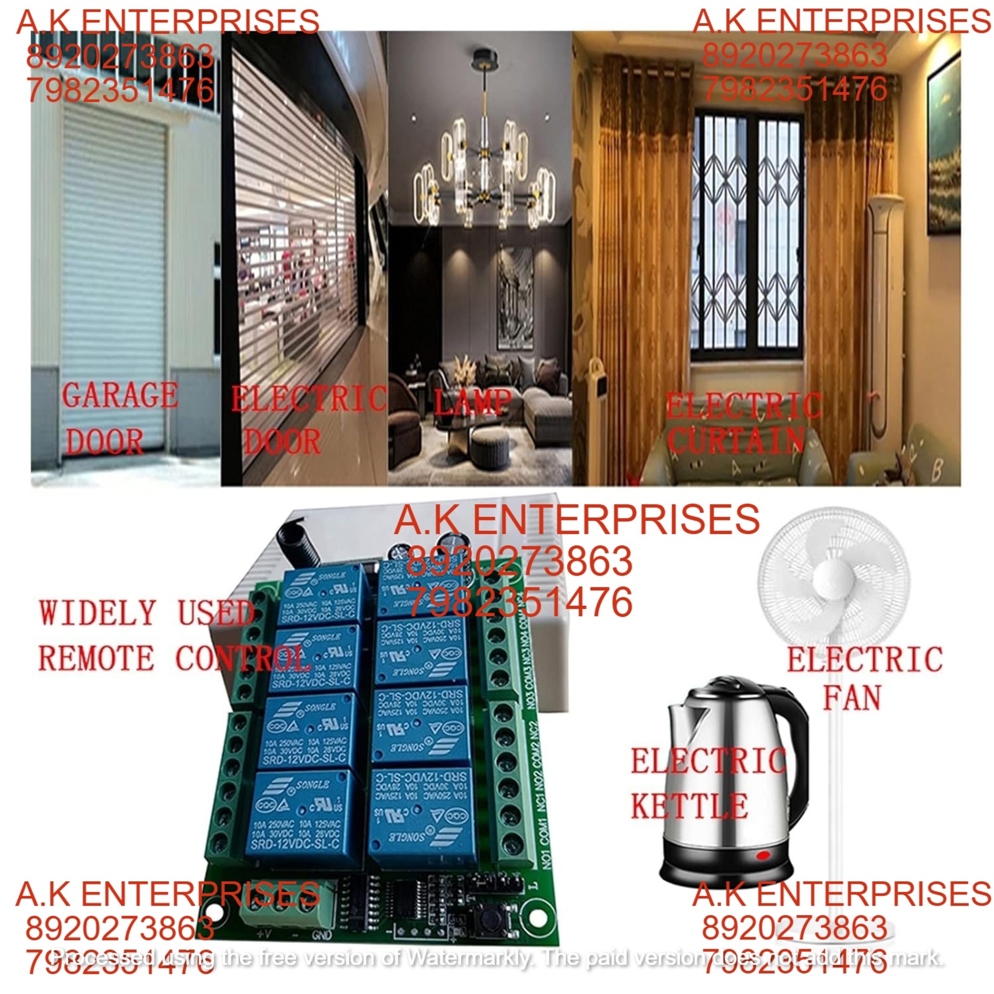 Dc 12v 8ch Rf Wireless Remote Control System For Ground Wire Receiver Transmitter 8ch Relay 433 Mhz Multicolor - Color: Multi Colour