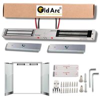 Oldarc Double Door Em Lock - Stainless Steel, 500x48.5x26.5mm | High Security, 280kgx2 Magnetic Force, Versatile For All Door Types