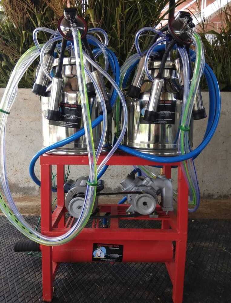 Two bucket motor Milking machine