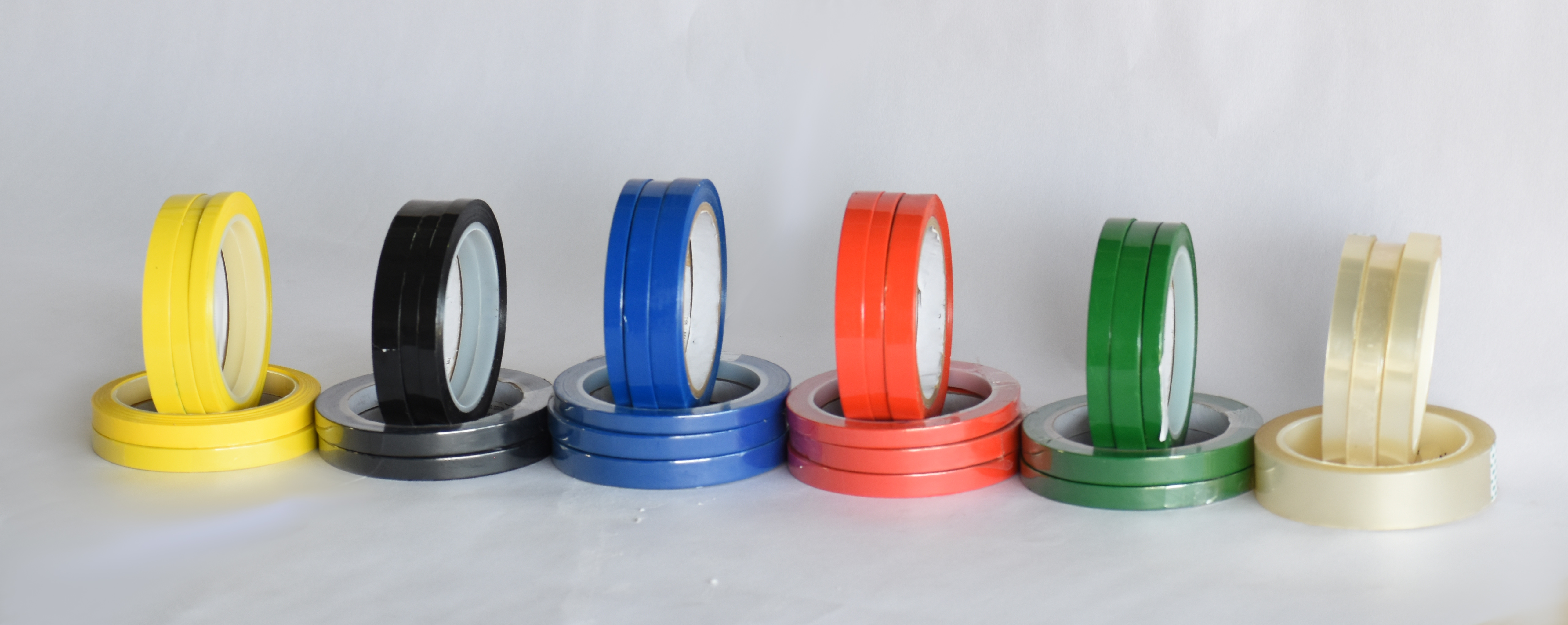 Colored Polyester Filmic Tapes - Coating Type: Solvent Acrylic