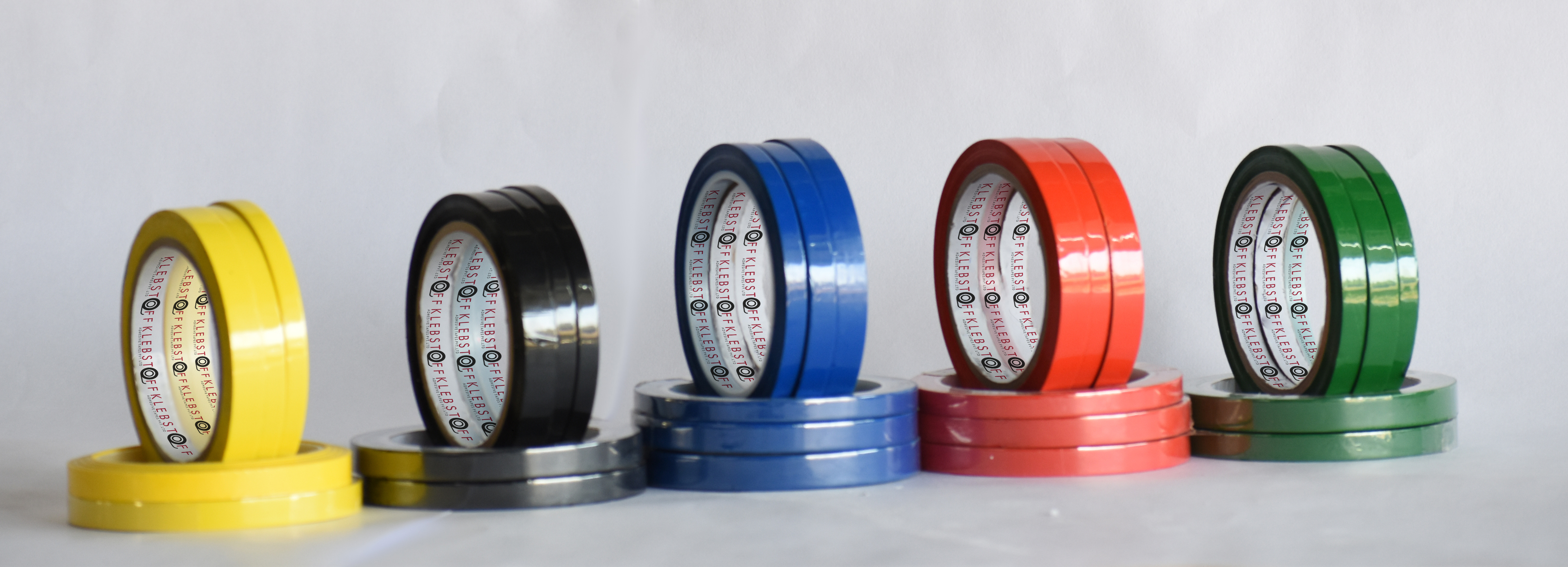 Colored Polyester Filmic Tapes - Coating Type: Solvent Acrylic