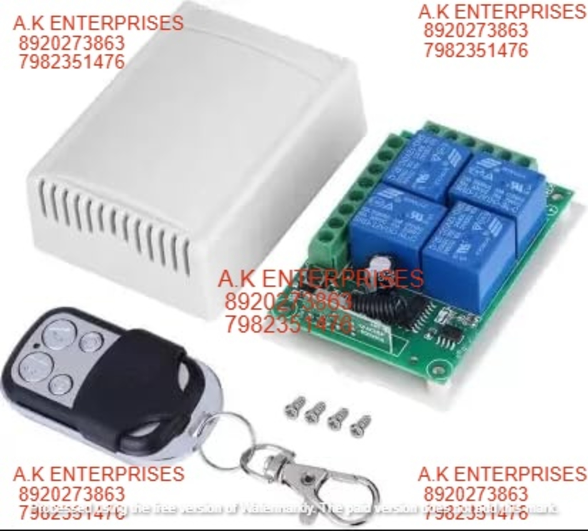 4 Channel Rf Wireless Remote Control Receiver Dc 12v Rf Relay, Smart Home 433mhz Electronic Components Electronic Hobby Kit