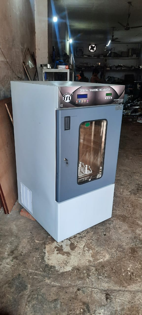Orbital Shaking Incubator - Stainless Steel, 24x24x24 Inches, 220 Watt | Thermal Insulation, Digital Speed Meter, Adjustable Timer, Cyclic Illumination