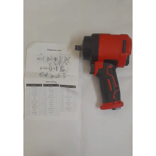 1 2 Air Impact Wrench - Color: Black And Red