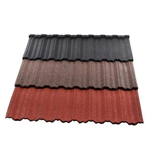 Rectangular Stone Coated Metal Roofing Sheet - Color: Multicolor