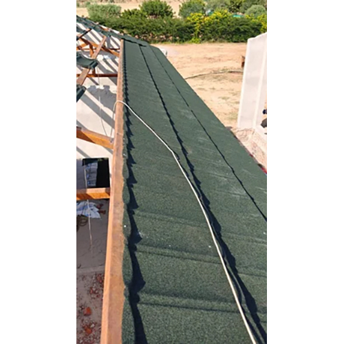 Green Black Metal Roof Tile - Thickness: 0.40 Millimeter (Mm)