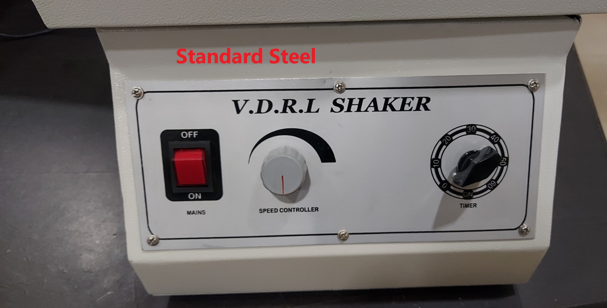 Vdrl Flask Rotator Shaker - 37x37x18 Cm Dimensions, 0-350 Rpm Speed Range | Timer Option, 1 Year Warranty