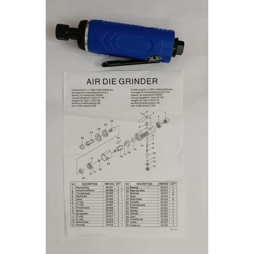 Air Angle Die Grinder - Color: Blue