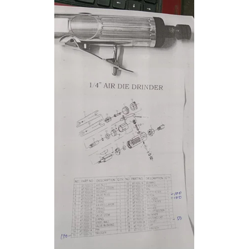 एयर डाई ग्राइंडर 1 4