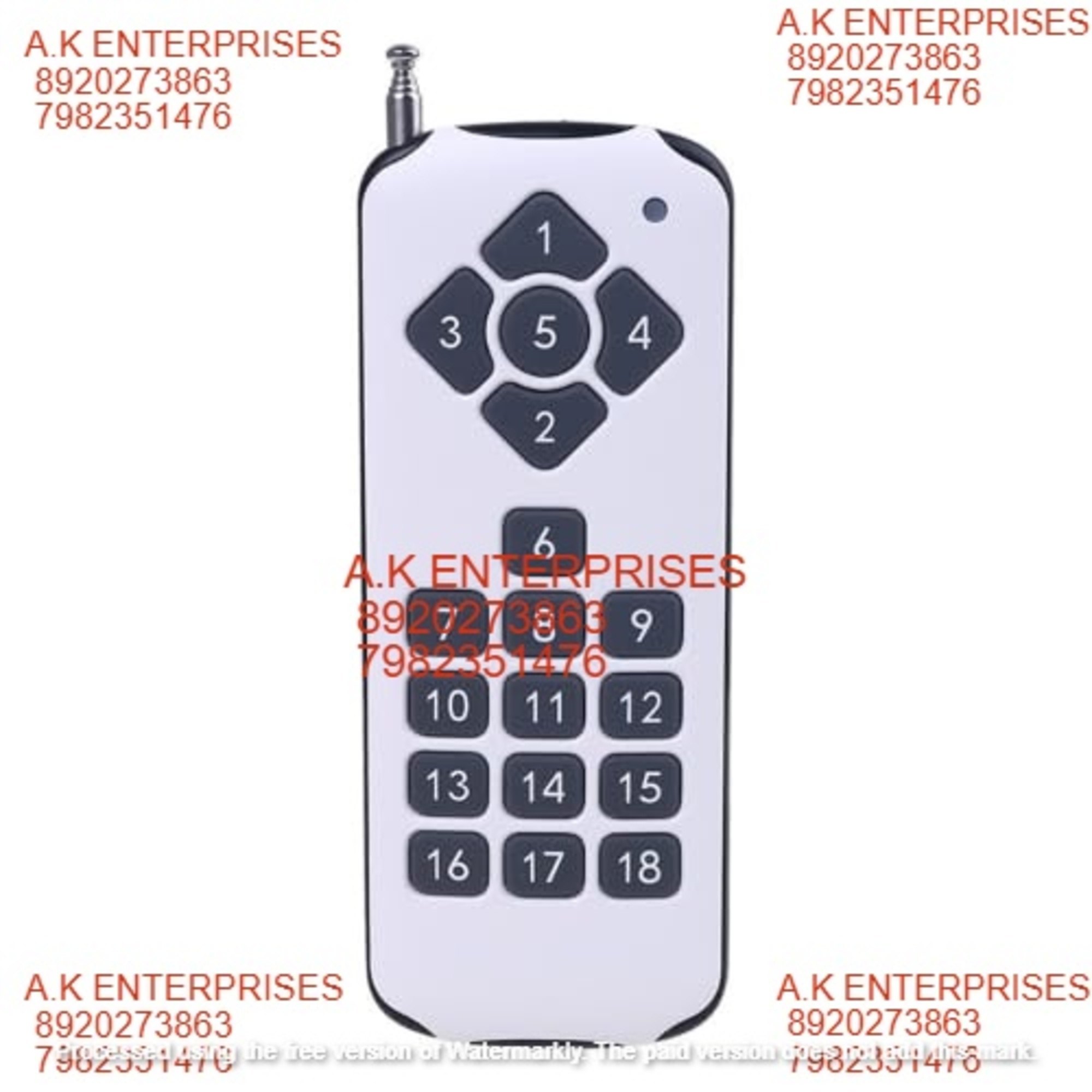 18 Channel RF Remote Controls Remote Transmitter and Receiver Switch Module Wireless self Learning 433mhz RF