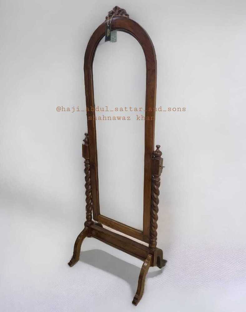 Antique Standing Mirror - Artwork: Handmade