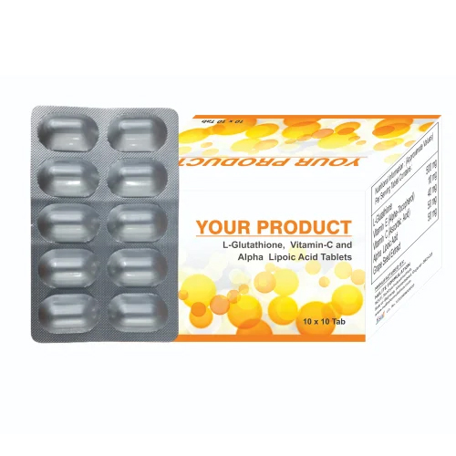 L-Glutathione, Vitamin-C And Alpha Lipoic Acid Tablets - Origin: India